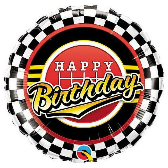 LOONBALLOON Birthday-for-him-Balloons, 18 BIRTHDAY CHECKERED PATTERN
