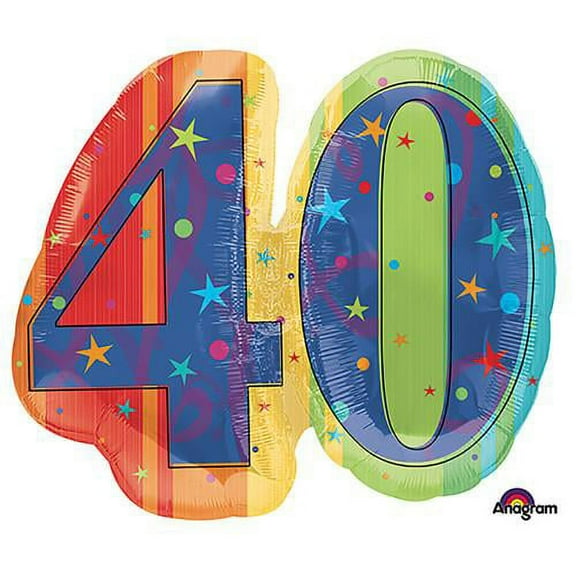 LOONBALLOON Birthday-over-the-hill Balloons, 27 ATP A YEAR TO CELEBRATE 40