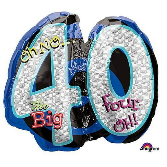 LOONBALLOON Birthday-over-the-hill Balloons, 27″ OH NO! IT'S MY BIRTHDAY 40