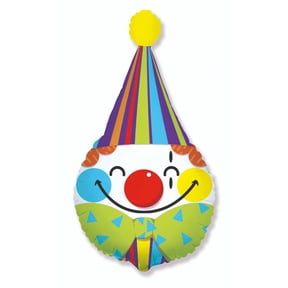 LOONBALLOON Circus Balloons, 28 CLOWN HEAD
