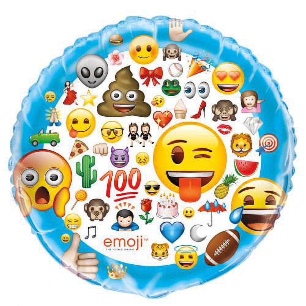 LOONBALLOON Emoji Balloons, 34" EMOJI SYMBOLS