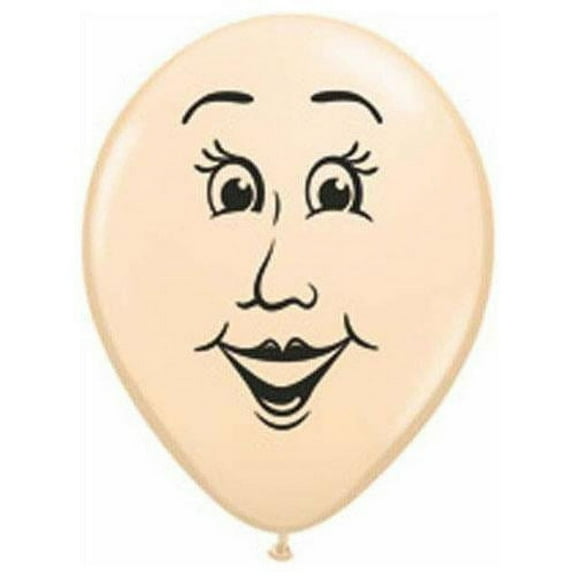 LOONBALLOON Face - Eyes Balloons, 16 WOMAN'S FACE