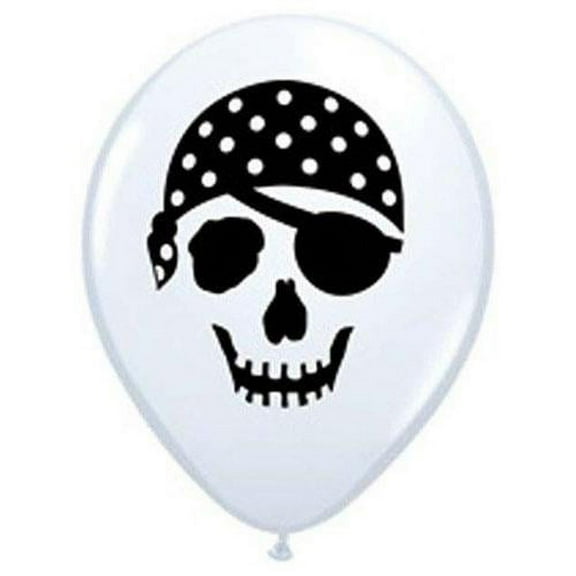LOONBALLOON Face - Eyes Balloons, 5 PIRATE SKULL
