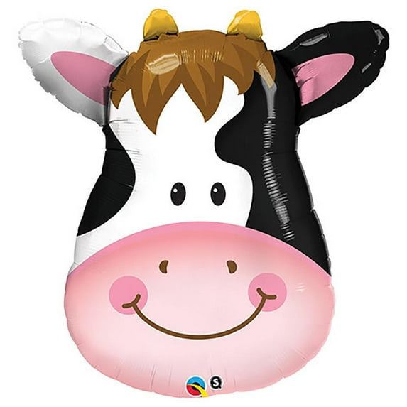 LOONBALLOON Farm Animals Balloons, 32″ CONTENTED COW