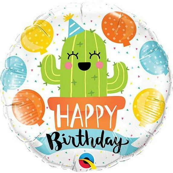 LOONBALLOON Fiesta Balloons, 18″ BIRTHDAY PARTY CACTUS