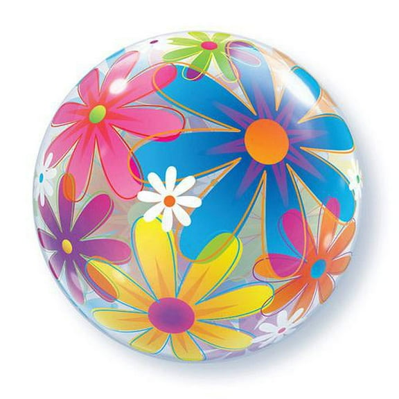 LOONBALLOON Flowers Balloons, 22 BUBBLE - FANCIFUL FLOWERS