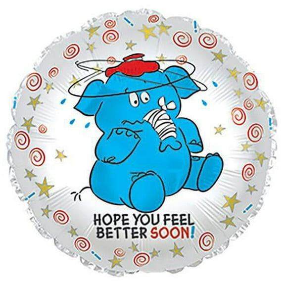 LOONBALLOON Get Well Balloons, 17 FEEL BETTER SOON ELEPHANT