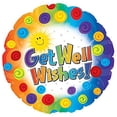 thumbnail image 1 of LOONBALLOON Get Well Balloons, 17″ GET WELL DOTS & SWIRLS, 1 of 1