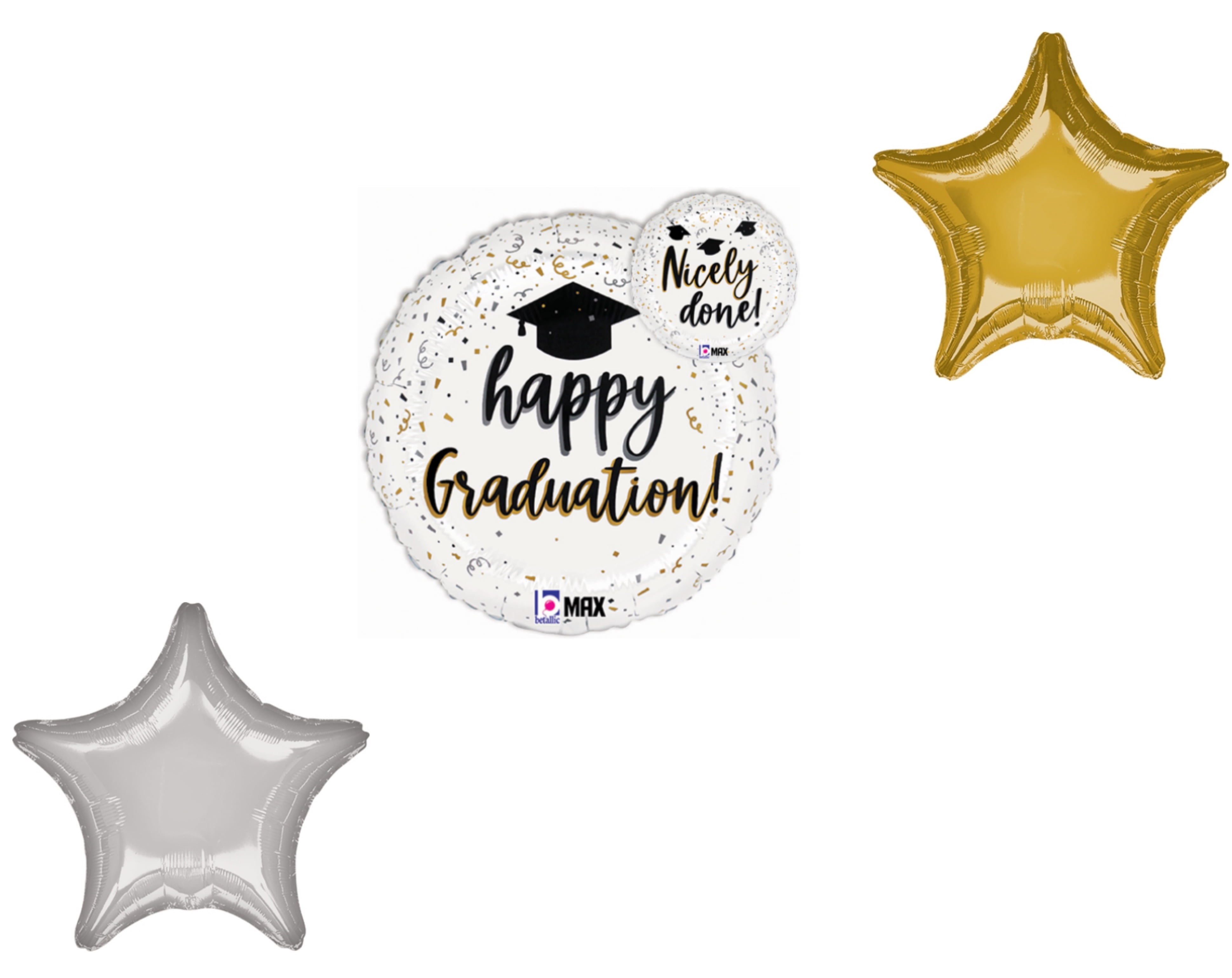 LOONBALLOON Graduation Grad Theme Balloon Set, Standard Graduation ...