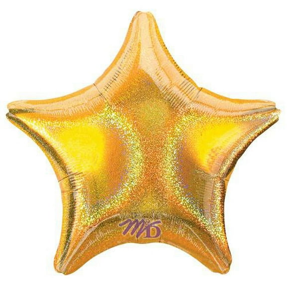 LOONBALLOON Hollywood Balloons, 19 STAR - GOLD DAZZLER