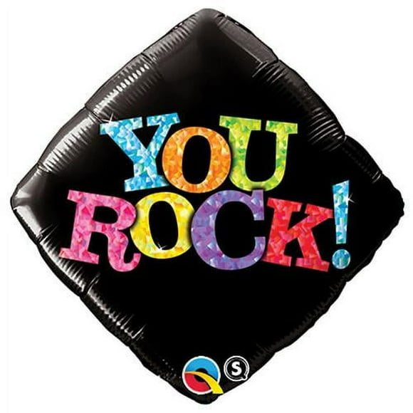 LOONBALLOON Music Balloons, 18 YOU ROCK! - BLACK
