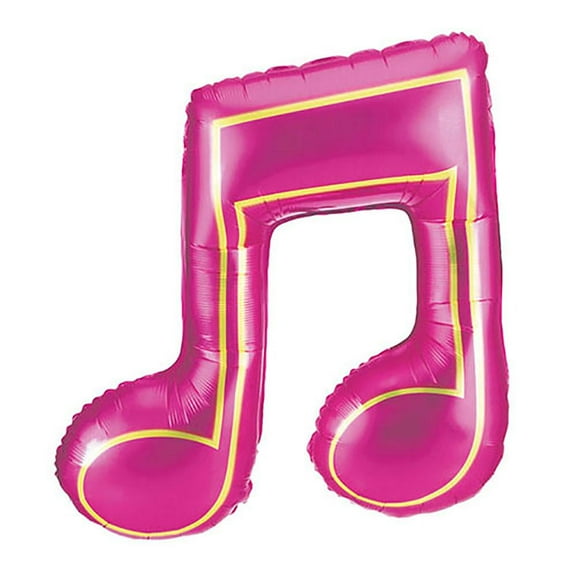 LOONBALLOON Music Balloons, 40 MUSIC NOTE DOUBLE - MAGENTA