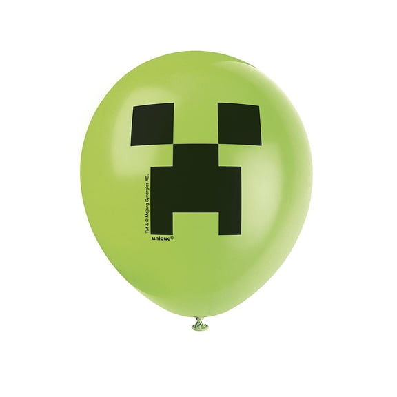 LOONBALLOON Pixel Game Theme Balloons, 12 Pixel (8 PK)