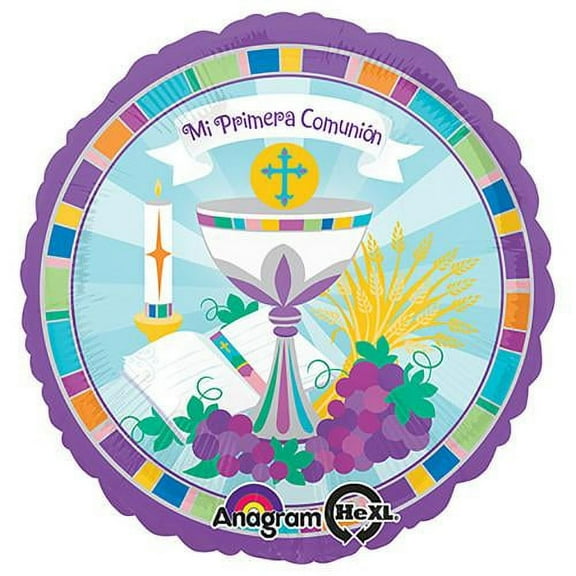 LOONBALLOON Religious Balloons, 18 MI PRIMERA COMUNION