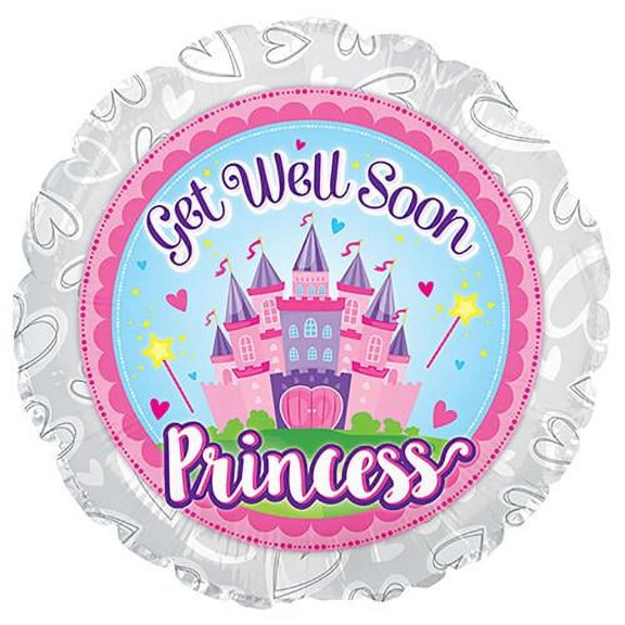 LOONBALLOON Sentiments Balloons, 17 GET WELL SOON PRINCESS