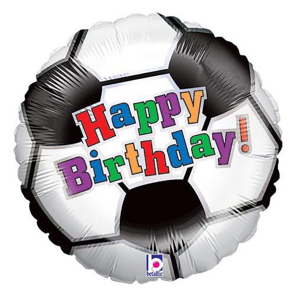 LOONBALLOON Soccer Balloons, 18 SOCCER BALL BIRTHDAY