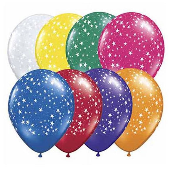LOONBALLOON Stars Balloons, 5 STARS-A-ROUND - JEWEL ASSORTMENT