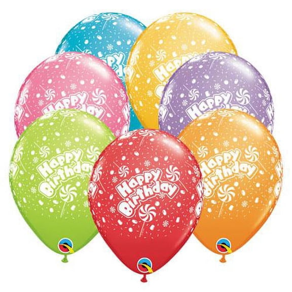 LOONBALLOON Sweets-candy Balloons, 11″ BIRTHDAY CANDY-A-CIRCLE