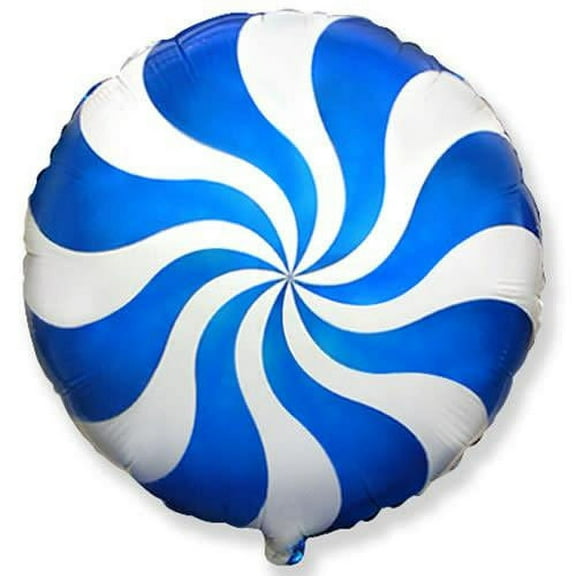 LOONBALLOON Sweets-candy Balloons, 18 PEPPERMINT CANDY - BLUE