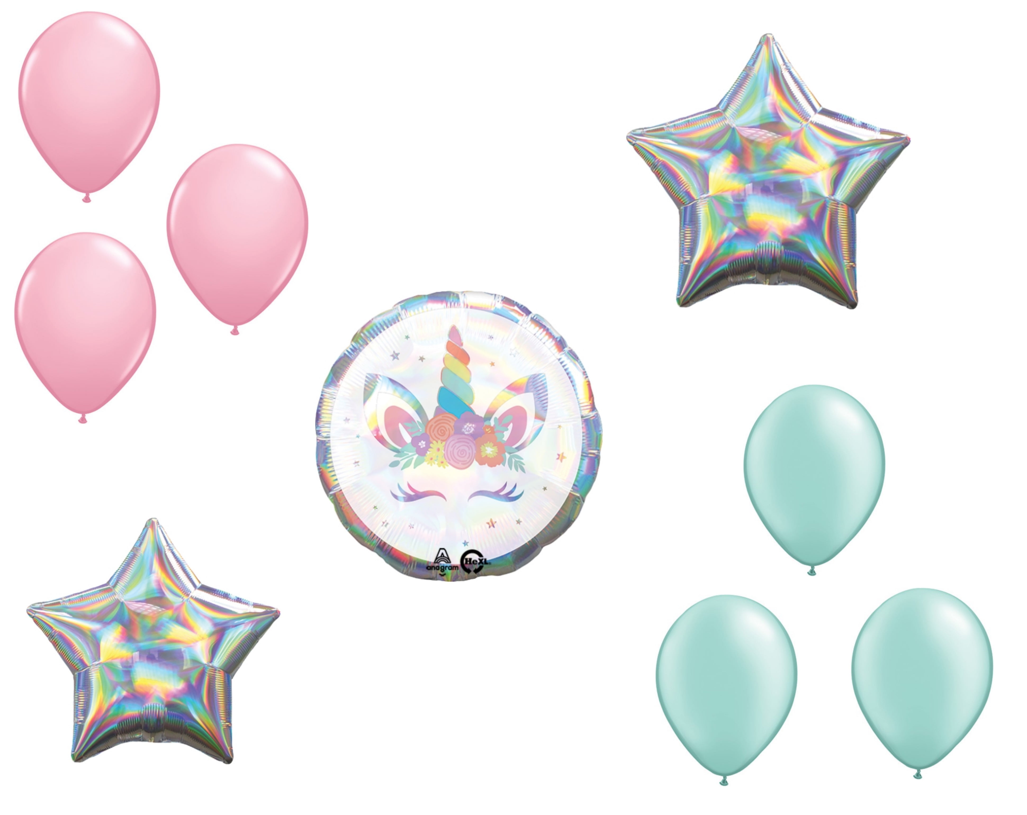 46 in Anagram Magical Unicorn Airwalkers Foil Balloon 37277 - LA Balloons