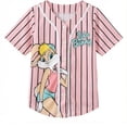 thumbnail image 1 of Looney Tunes Lola Bunny Girls Baseball Jersey, Short Sleeve Button-Up Graphic Shirt- Little and Big Girl Sizes, 1 of 7