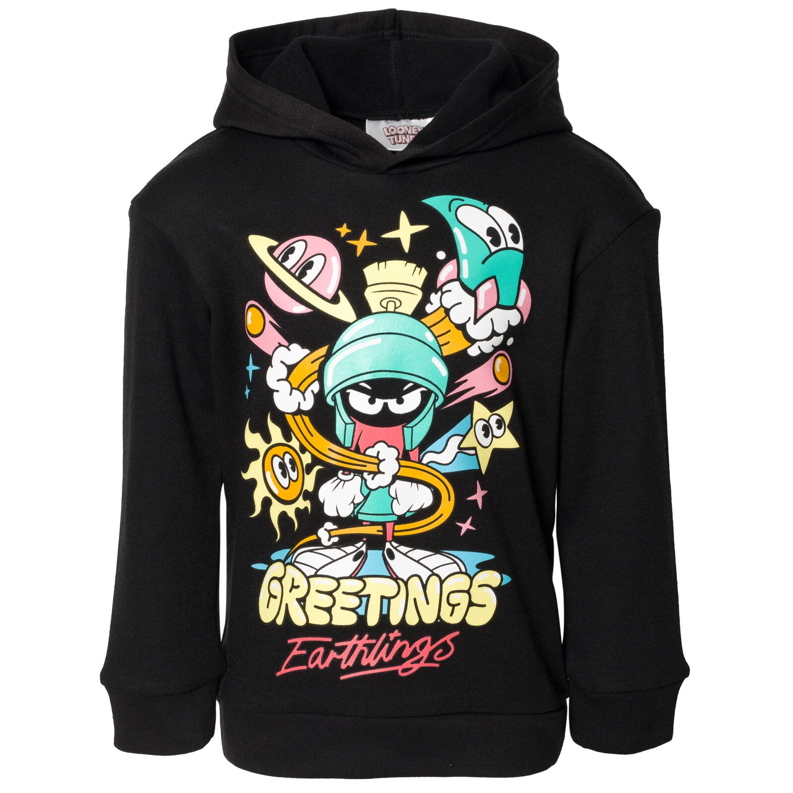 LOONEY TUNES Marvin the Martian Little Boys Fleece Pullover Hoodie