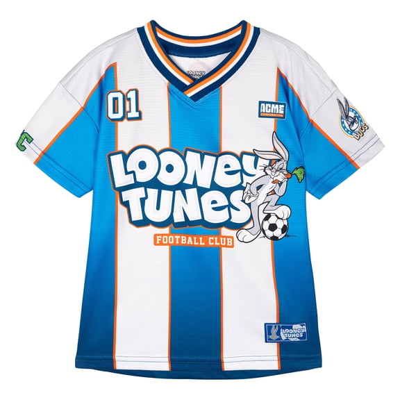 LOONEY TUNES Tweety Bird Marvin the Martian Daffy Duck Mesh Soccer Jersey Athletic T-Shirt Toddler to Big Kid