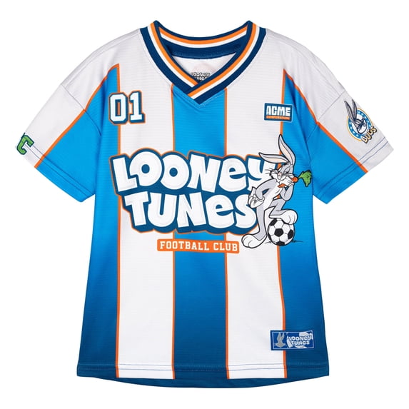 LOONEY TUNES Tweety Bird Marvin the Martian Daffy Duck Mesh Soccer Jersey Athletic T-Shirt Toddler to Big Kid