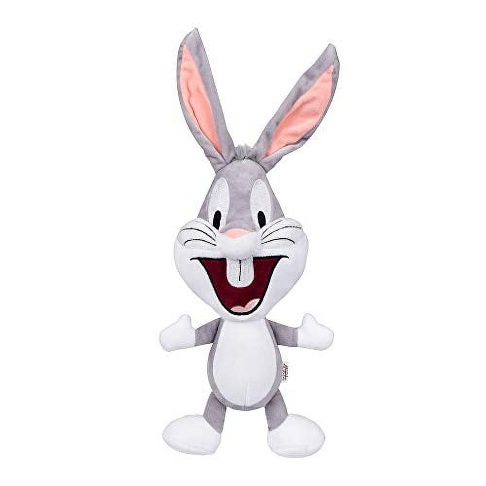 LOONEY TUNES Bugs Bunny Big Head Plush Dog Toy Stuffed Animal for Dogs Medium 9 Inch Dog Toy for All Dogs Officially Licensed Dog Toy from Warner Bros