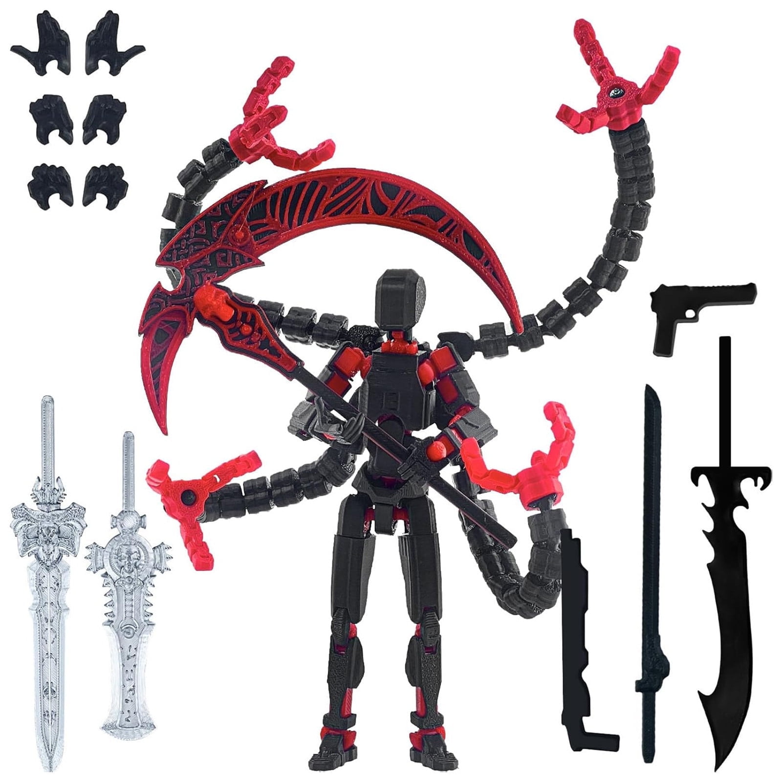 LOONLAI T13 Action Figure Assembly Completed, Upgraded 3D Printed