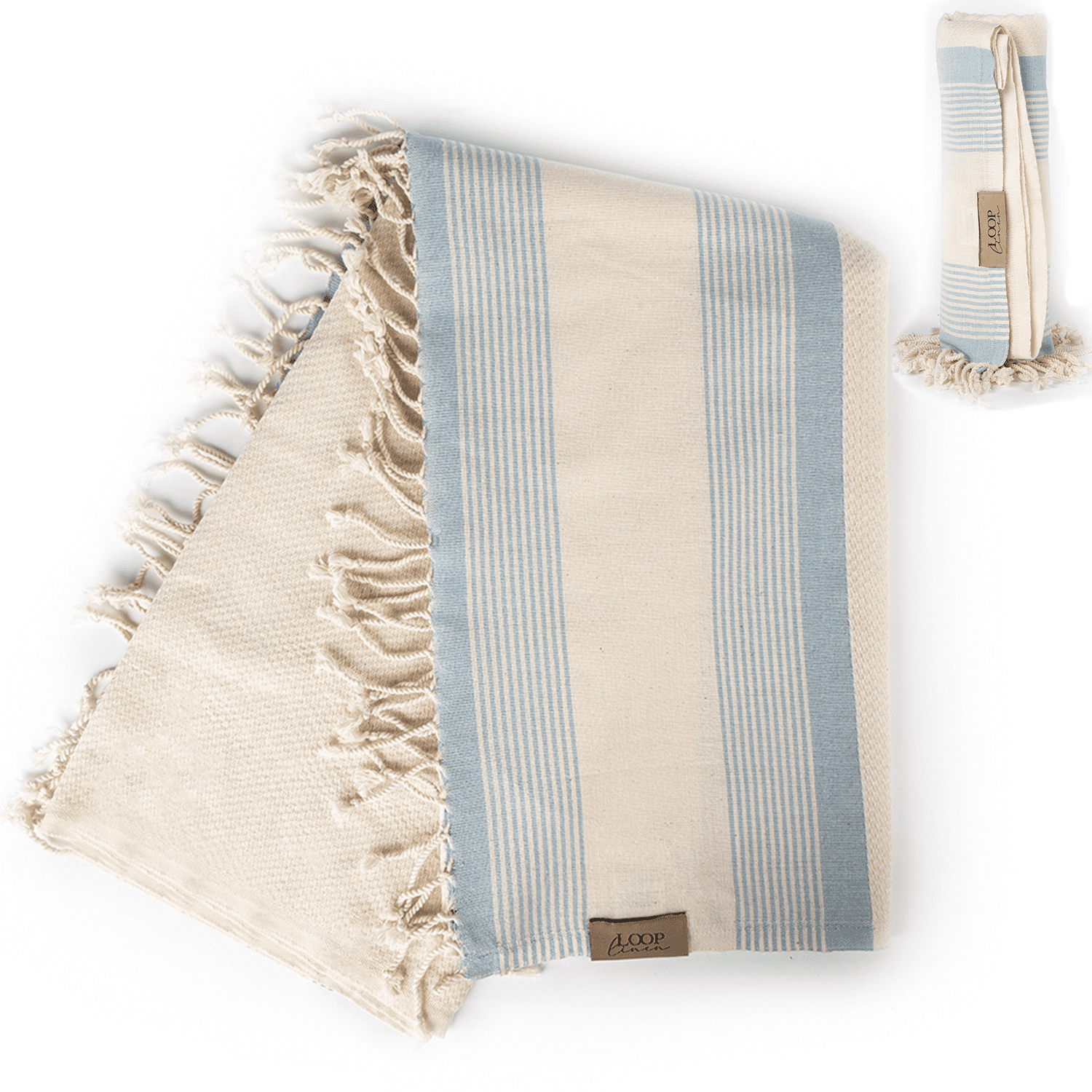 LOOP LINEN Cotton & Bamboo Beach Towel, Hand made Super Gift ...