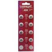 LOOPACELL 10 Pack AG6 LR920 371 Alkaline Button Cell Battery