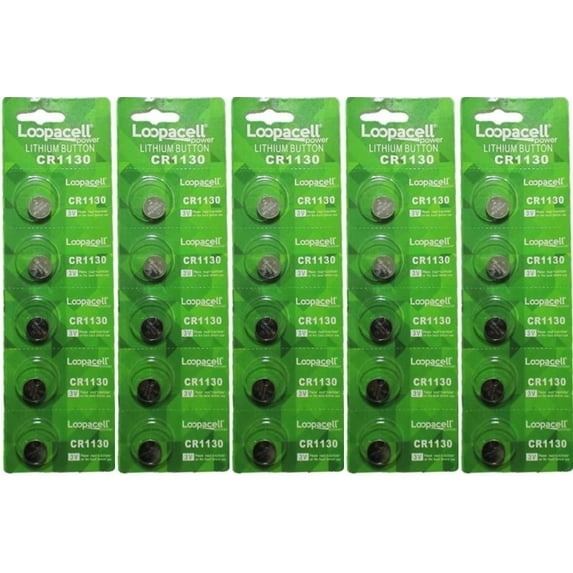 LOOPACELL (25) CR1130 Lithium Coin Cell Batteries