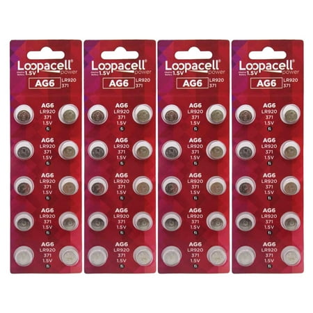 LOOPACELL 40 AG6 Alkaline Button Cell Batteries