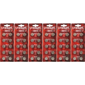LOOPACELL 60 Batteries LR44 (A76, AG13) Alkaline Button Size Battery