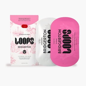 LOOPS x Bridgerton Enduring Romance Hydrogel Mask Set | Glow + Overnight Slugging Face Mask Duo