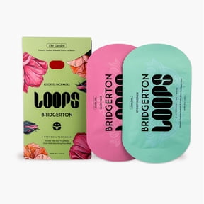 LOOPS x Bridgerton The Garden Hydrogel Mask Set | Detox + Glow Face Mask Duo | Limited Edition