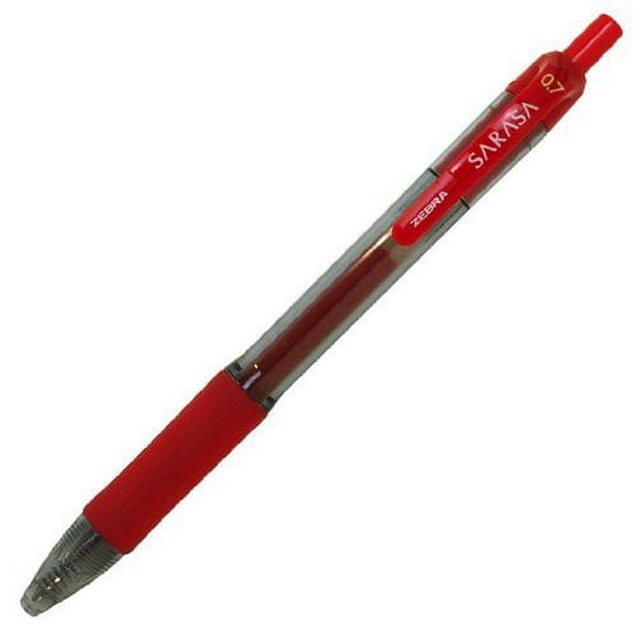 LOOSE RED Zebra Sarasa Retractable Rollerball'