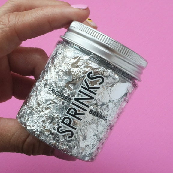 LOOSE SILVER LEAF FLAKES BY SPRINKS