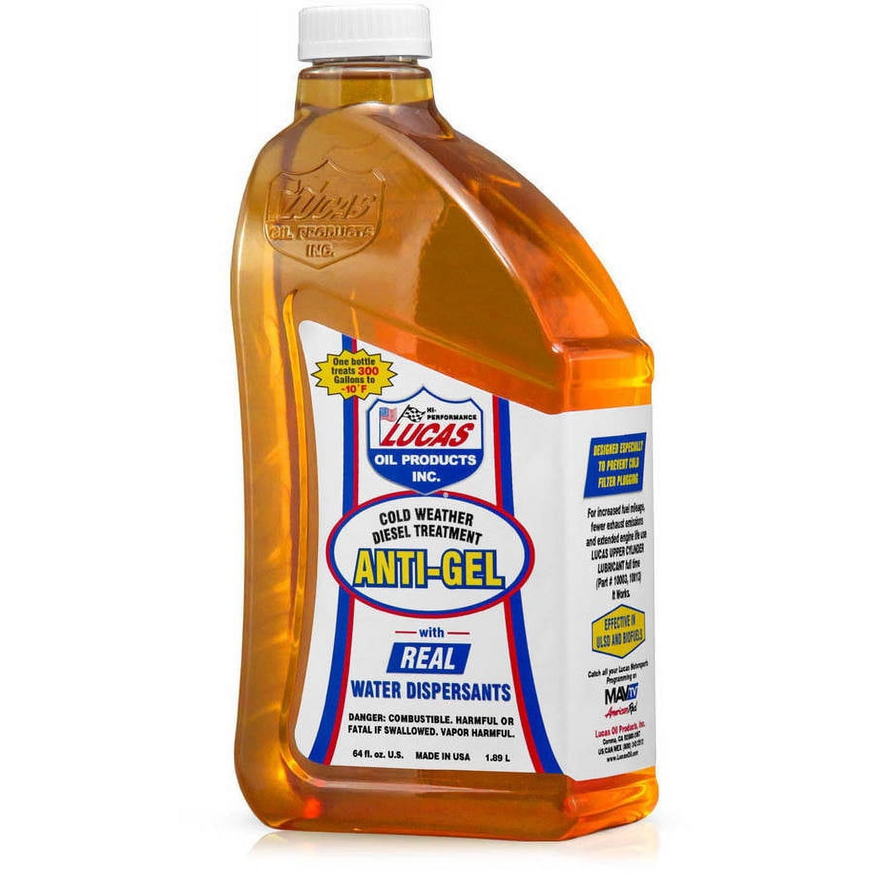 Lucas 10866 Anti-Gel Diesel Fuel Additive 64 Fluid Ounces for All Diesel Engine Applications