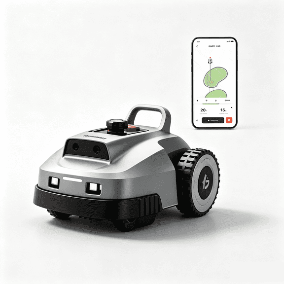 LOPKIN Wire-Free Robot Lawn Mower for 0.99 Acres, RTK+AI 3D Vision Auto-Mapping & 300+ Object Avoidance, 57% Slope IP66 All-Weather Automatic Grass Cutter