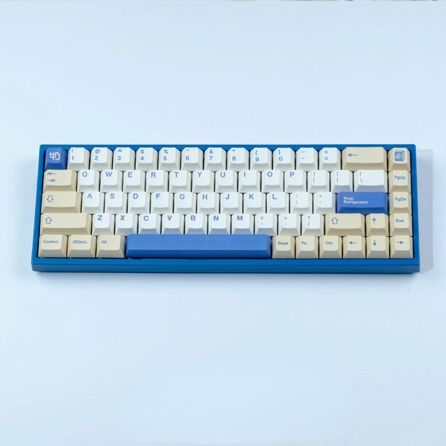 LOPNGLS 140 Keys/Set GMK Soymilk PBT Keycaps Cherry Profile Korean