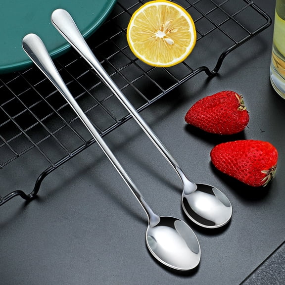 LOPURS Stainless Steel Spoon Creative 1010 Tableware Long Handle Mixing Spoon Ice Spoon Coffee Spoon Honey Mug Spoon Seasoning Spoon