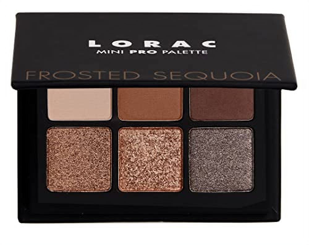 LORAC Mini PRO Matte & Glitter Eyeshadow Palette, Frosted Sequoia