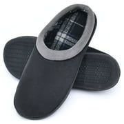 LORDFON Memory Foam Mens Slippers Slip-On House Slippers