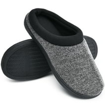 LORDFON Mens House Slipper Memory Foam Warm Winter Indoor Slippers for Men with Non Slip Sole