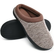 LORDFON Mens House Slipper Memory Foam Warm Winter Indoor Slippers for Men with Non Slip Sole