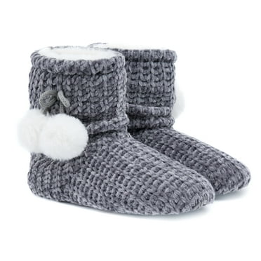 Winter Warm Slipper Women Home Fuzzy Fur Contton Plush Non Slip Grip ...