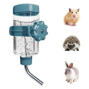 LOS ANDES Hamster Water Bottle No-Drip Water Bottle Leak-proof Water Feeder for Guinea Pigs/Gerbils/Rats/Hedgehog Weather Resistant Cage Water Bottles for Small Pets, 12oz/355ml, Blue