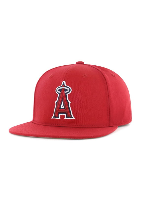 MLB Los Angeles Angels Primary Team Color Flat Bill Snap Back Hat